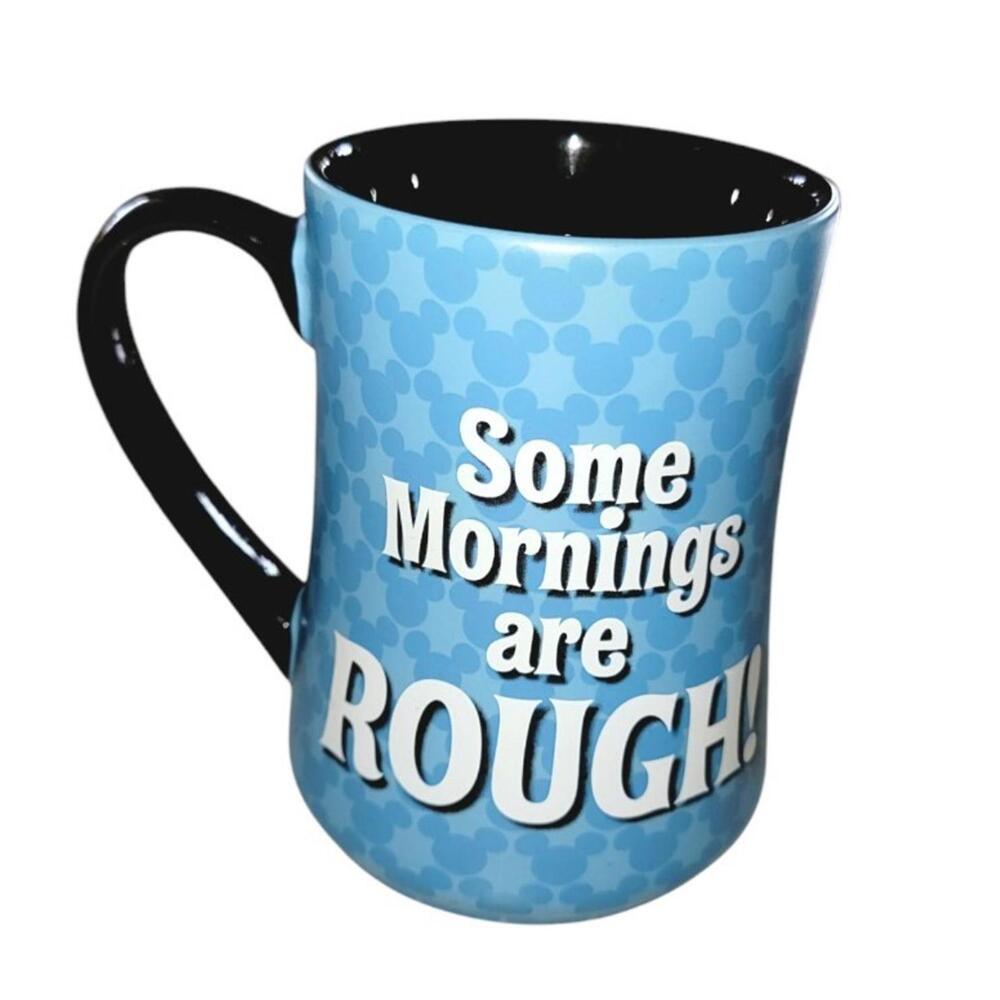 Disney Parks Mickey Mouse Some Mornings Are Rough Coffee Mug Cup VGUC - Picture 3 of 5
